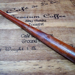 Vintage Rare One of a Kind Miniature Baseball Bat Souvenir from the First Global World Tournament Milwaukee, WI, 1955