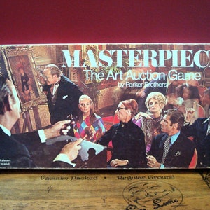 Vintage "Masterpiece" Art Auction Board Game by Parker Brothers, ca. 1970's