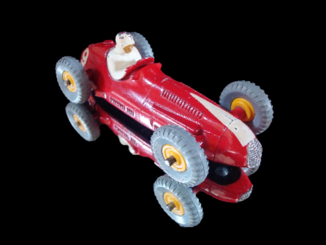 Vintage Rare Dinky Toys Maserati Racing Car 231 in Red Gray Wheels and Yellow Hubs Made in England by Meccano LTD. Ca. 1954 1962 Etsy