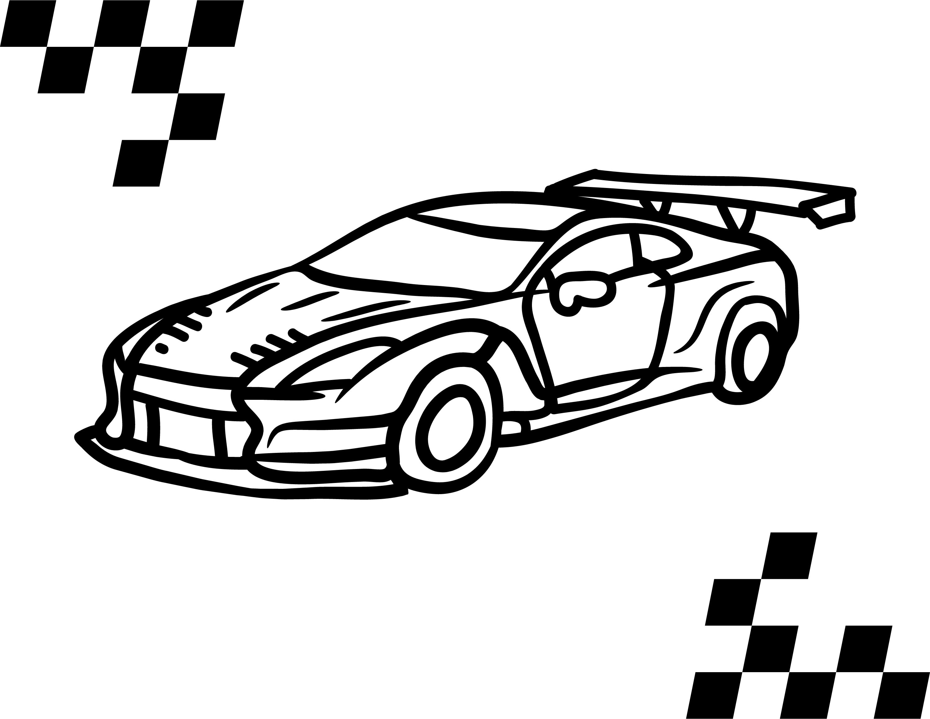 Cool Cars Coloring Pages - Etsy