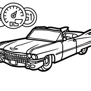 Cool Cars Coloring Pages - Etsy