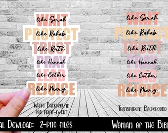 Woman of the Bible PNG, Gift for Christian Women, Faith Design, Women Ministry, Christian Gifts for Women, Spiritual Gifts, Lead like Esther