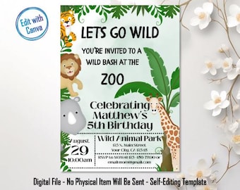 Verjaardagsuitnodiging dierentuin, verjaardag dierentuinthema, uitnodiging dierentuin, verjaardagsuitnodiging dieren, verjaardagsuitnodiging voor kinderen, verjaardagsuitnodiging peuter