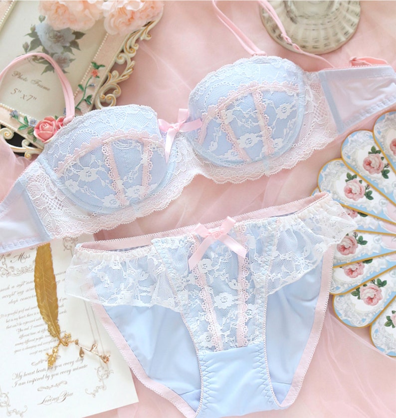 Demi Cup Lace Lingerie Set Sexy Lingerie Set for Women - Etsy