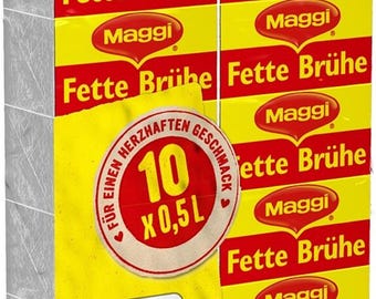 Maggi Fette Bruhe broth fat cubes-Pack of 10 -Made in Germany-FREE US SHIPPING