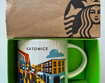 Starbucks Mug You Are Here Collection KATOWICE Poland-New-1 x 414ml-FREE SHIP