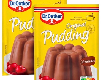 Dr. Oetker Original instant Pudding: Chocolate flavor - 2 pc.-FREE SHIPPING