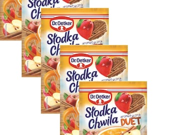 Dr. Oetker Slodka Chwila KISIEL hot jelly treat Baked Apple & Cinnamon-Free Shipping