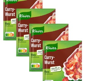 Knorr Currywurst Curry Sausage Spice mix 4ct./8 servings FREE SHIPPING