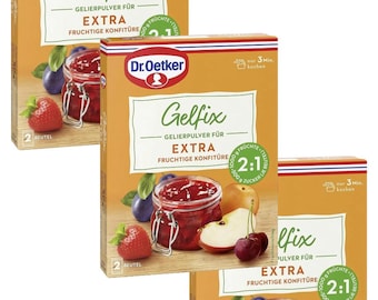 Azúcar gelificante Dr. Oetker Gelfix EXTRA para jaleas, mermeladas y confituras 2:1. Envío gratuito.