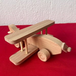 Wooden toy airplane, holiday gift, handmade, eco toy, hours of fun playing, paint and play, art toy, wooden plane to paint