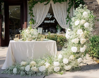 Ships from USA/Baby’s Breath Garland, Wedding Arch Décor, Table Flower Runner, Centerpiece Garland, Floral Row for Wedding Aisle
