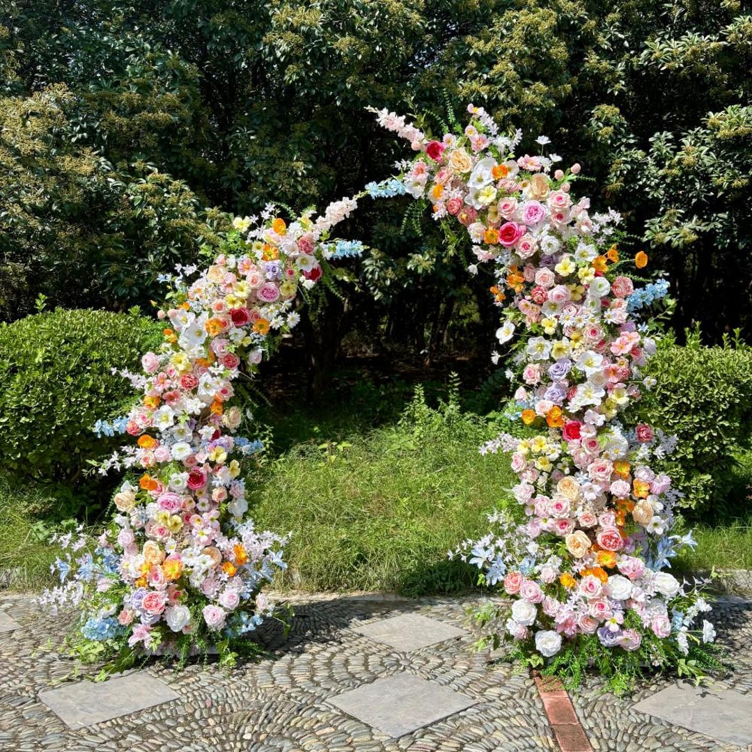 Ships From Usa/wildflower-inspired Spring and Summer Wedding Arch Décor ...