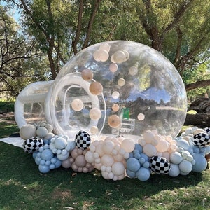 Bubble Balloon House - 10ft Dome for Kids Party Decor", Bubble Tent for Kids Party Balloons Clear Inflatable 10ft Dome for Home Party