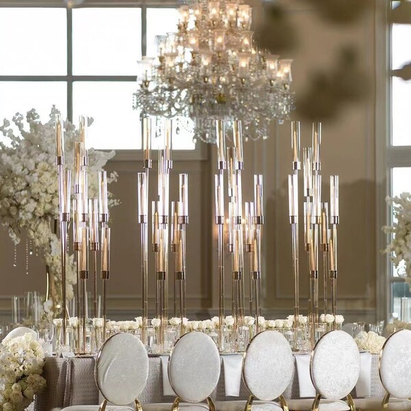 Wedding Tall Glass Candle Holders Etsy