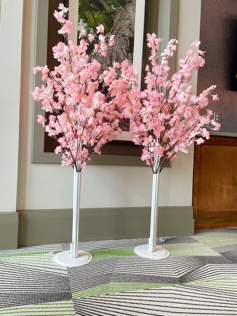 2 Pcs 5ft Artificial Cherry Trees Etsy