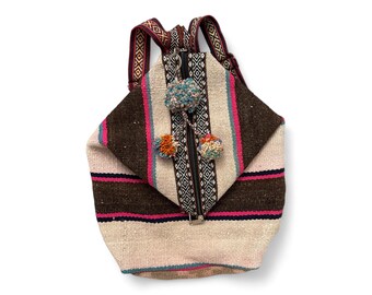 Inkas World Wool Backpack ANDEAN INKA Peruvian WOOL Backpack Sac Convertible Handbag  main image 2