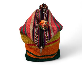 Peruvian Backpacks Handmade & Beautiful-hand Loomed Fabric  display picture 3