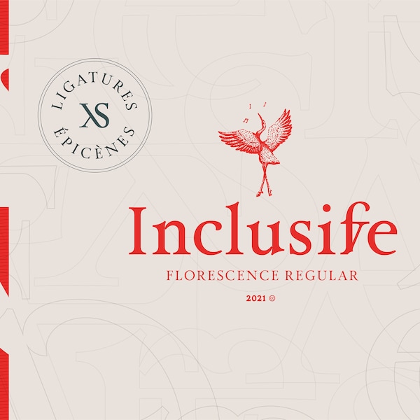 Florescence Regular - Typographie inclusive