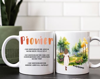 Taza Pioneer - JW, Servicio de Predicación, Personalizado, Regalo Mamá, Amiga, Hermana, Escuela de Servicio Pioneer, Mejor Vida de Todos, JW org