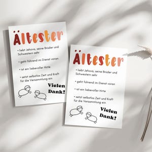 Juego de 10 tarjetas para ancianos TJ, regalo TJ, hermano anciano, papelería TJ, Jw.org, escuela de ancianos, pastor, tarjeta de agradecimiento, roja