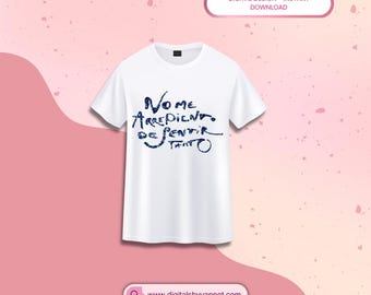 No me arrepiento de sentir tanto PNG, Ready to Print DTF Transfer, Black Text Design, Nostalgic Sublimation, Cricut  PNG, Digital Download