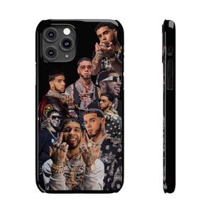 Funda protectora delgada y brillante para iPhone de Anuel AA