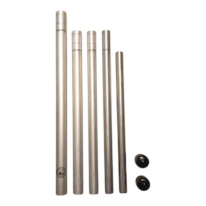 Teilbare Zeltstange 5-teilig 180cm Duraluminium Bushcraft Camping Trekking Ultralight