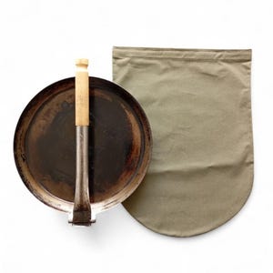 Sac de transport pour poêle de chasse Stabilotherm XL Bushcraft Gear Pouch Coton Cire Toile Vert Olive Feu de cuisson