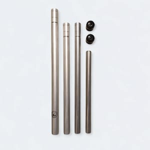 Divisible tent pole 4-part 140 cm Duralumin Bushcraft Camping Trekking Ultralight