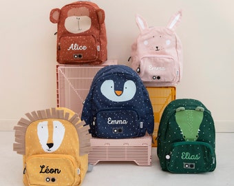 CHILDREN'S BACKPACK EMBROIDERED WITH NAME / Set with drinking bottle for kindergarten / Kita / Children's gift / Gift children / Trixie