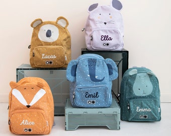CHILDREN'S BACKPACK EMBROIDERED with NAME / personalized as a set with drinking bottle for daycare / excursion / children's gift / Trixie / Mouse / etc.