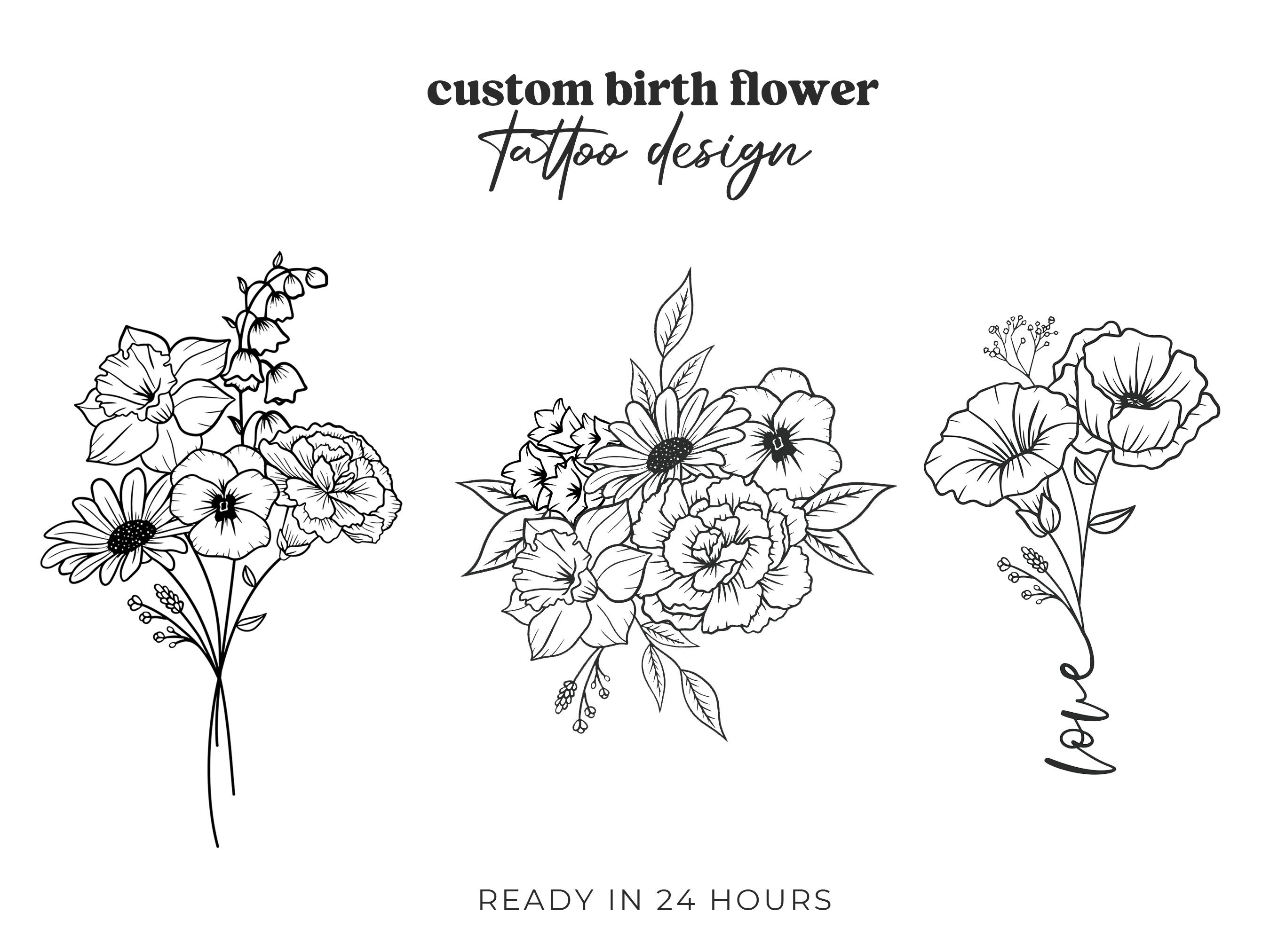 Birth Flowers - Etsy