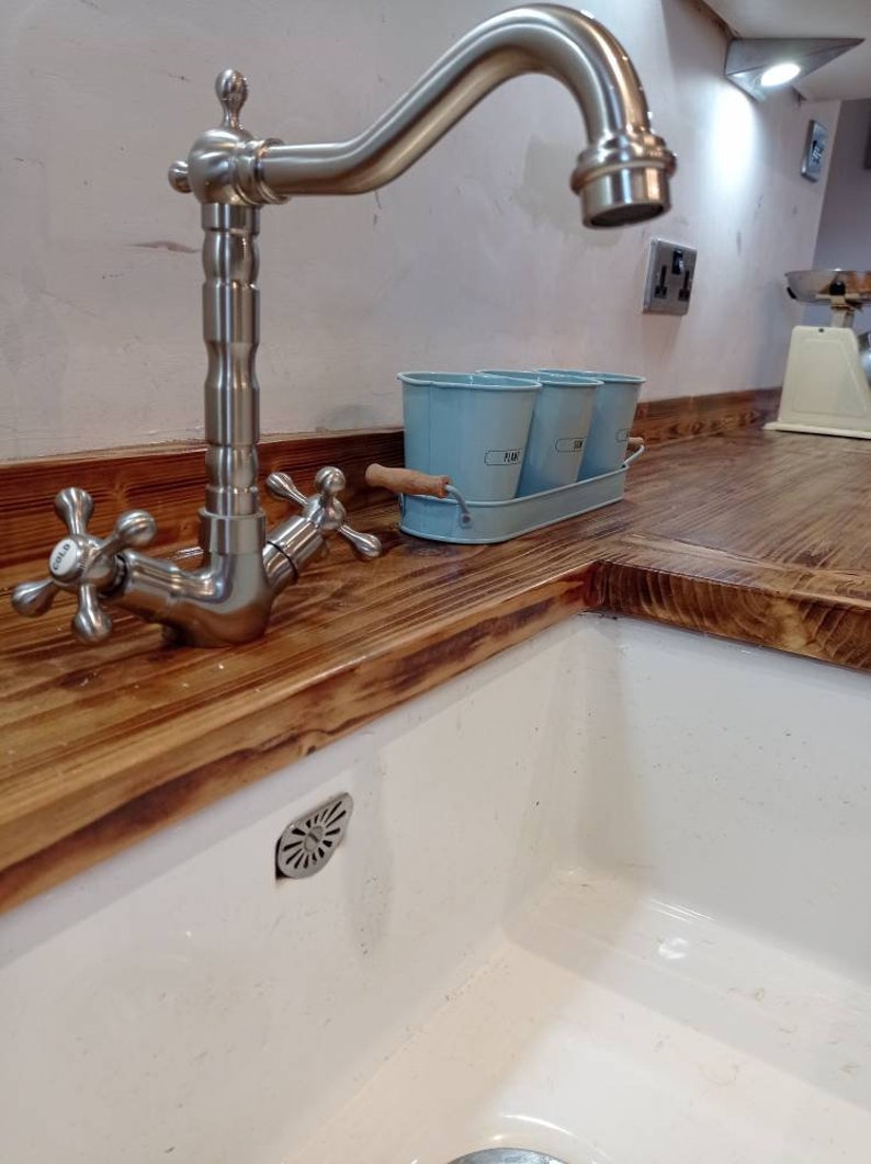 Rustic Solid Pine Wood Kitchen Worktops Etsy UK
