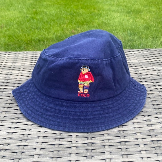 Vintage Polo Bear Fishing Bear Bucket Hat, Everyday Cotton Bucket Hat  Unisex Trendy Outdoor Hot Fun Summer Beach Vacation Headwear -  Canada