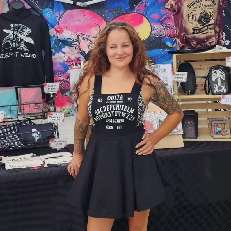 Oujia Board Overall Dress, Gothic, Witchy, Halloween, Horror Fans ...