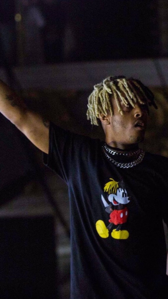 Xxxtentacion Mickey Mouse Black Tee - Etsy