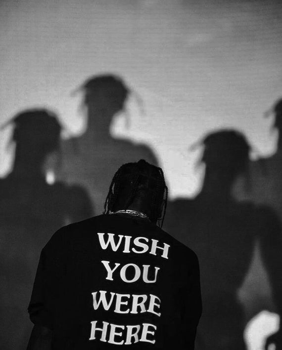 wish you were here t shirt travis scott
