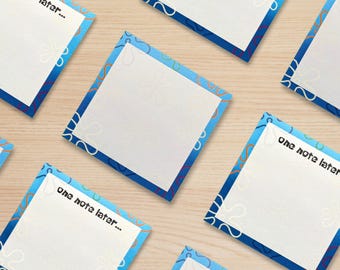 One Note Later Sticky Notes: Cartoon Floral Memo Pad