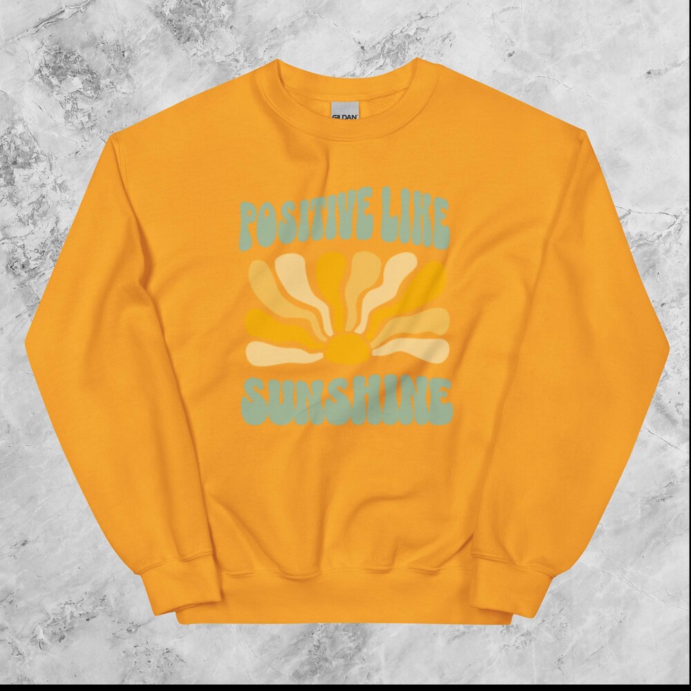 Positivity Shirt, Sunshine Shirt, Fun Shirt, Hippy Shirt, Good Vibes Shirt,Positive Like Sunshine Shirt Citychiefs