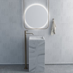Trichter Waschbecken Carrara weißen Marmor Badezimmer Waschbecken, Marmor Waschbecken, Waschbecken aus Naturstein, Badezimmer Waschbecken,
