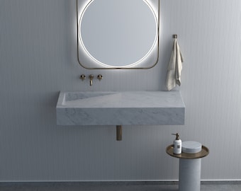Carrara Marble washbasin Luxury Sink, Premium Wash Basin,White Marble ,Handmade Marble Bathroom Vanity Sink