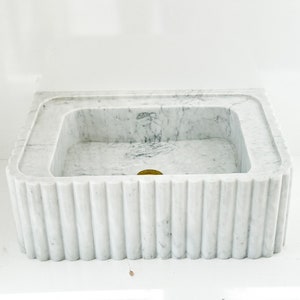 Rectangular  marble wash basin, Marble Sink, Bathroom Sink Basin, Natural Stone Sink, luxury design bathroom rectangular vanity sink
