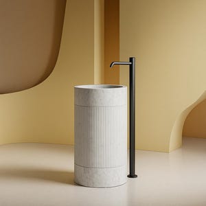 Trichter Waschbecken Carrara weißen Marmor Badezimmer Waschbecken, Marmor Waschbecken, Waschbecken aus Naturstein, Badezimmer Waschbecken,