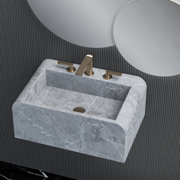Wall Mount Marble Sink - Etsy