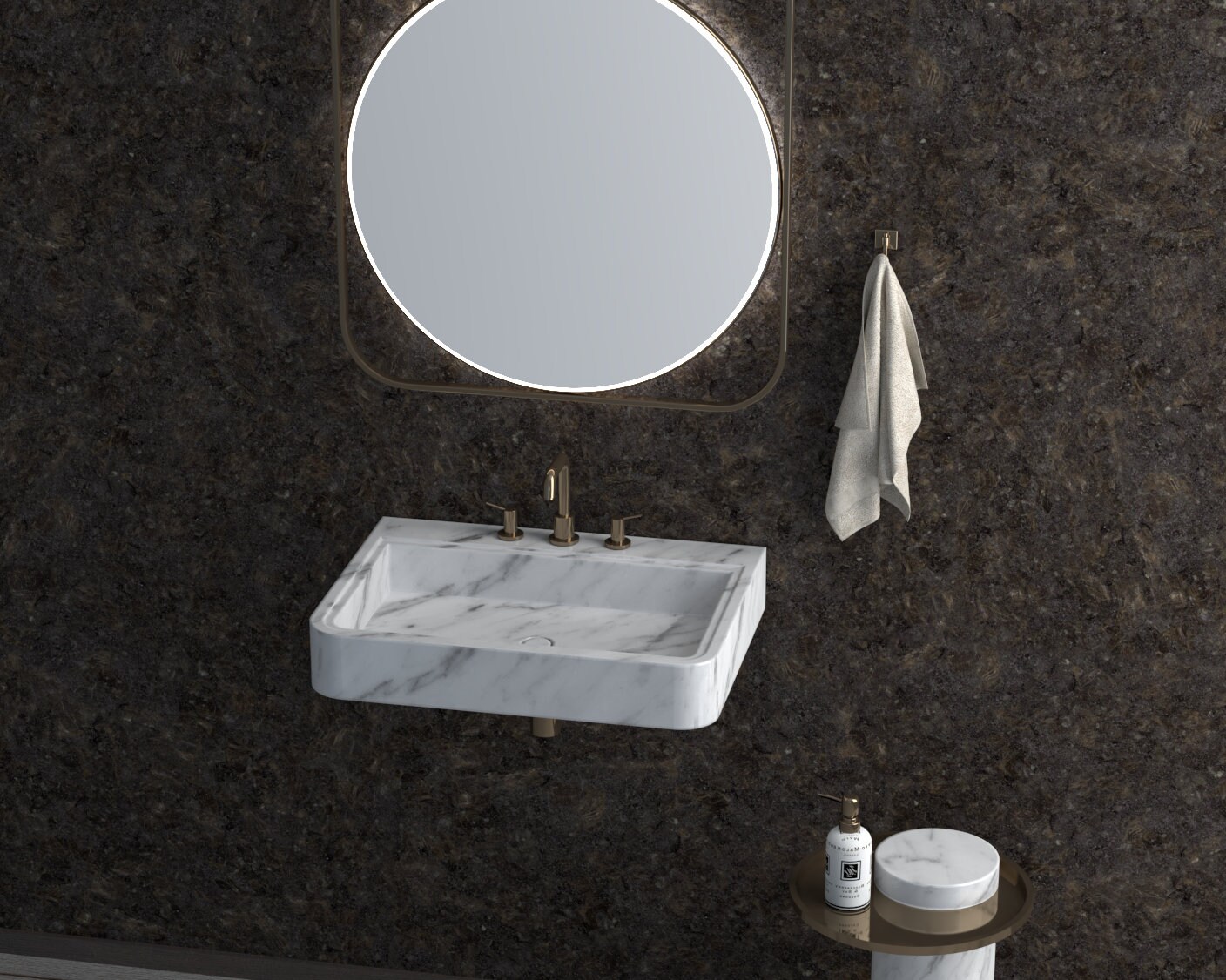 Rectangular Marble Wash Basin, Marble Sink, Bathroom Sink Basin ...