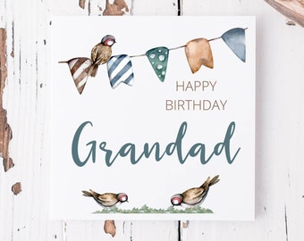 grandad Birthday Card, Card for Grandad, Personalised Birthday Card for him