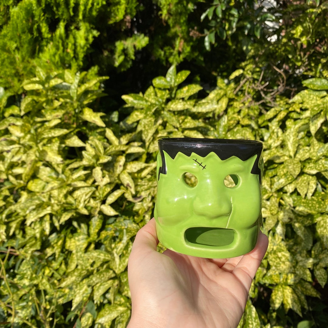 Frankenstein Candle Holder Halloween Candle Holder Etsy