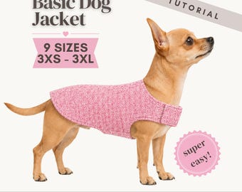 Dog Jacket Sewing Pattern PDF | DIY Pet Clothing | Dog Clothes Sewing Pattern