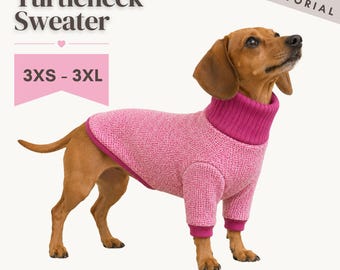 Dog Turtleneck Sweater Sewing Pattern: DIY Dog Clothes (PDF Download)